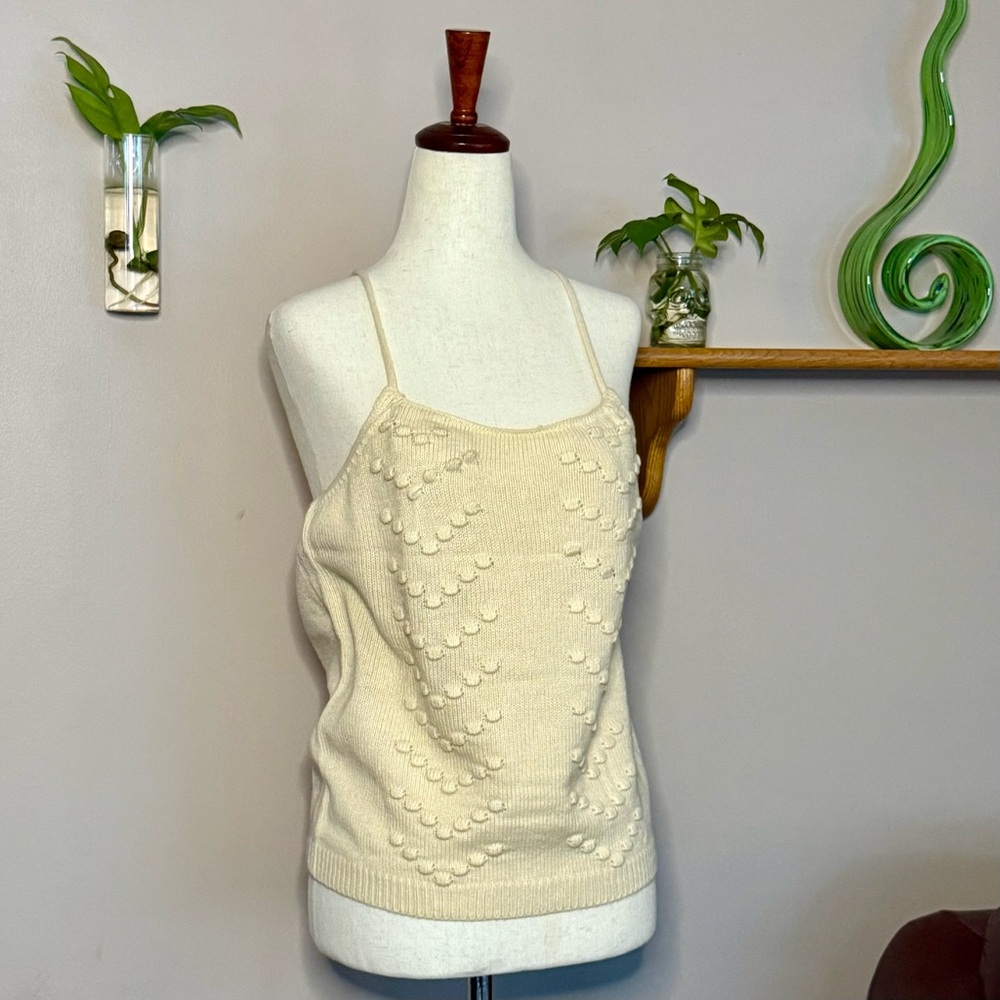 Andree by Unit Acrylic Woven Material Tank Top Women's Size M
